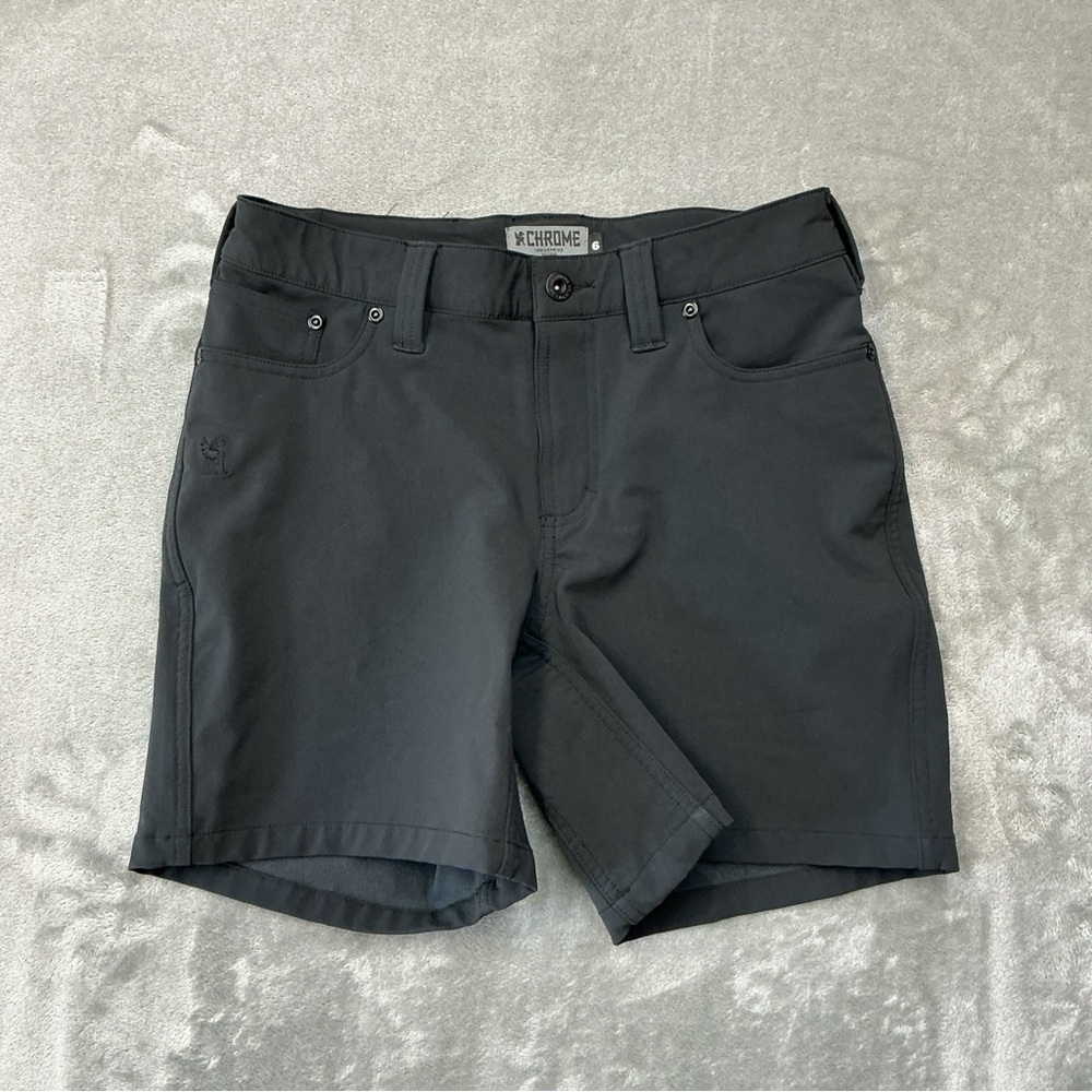 Chrome Industries Anza Urban Commuter Storm black Shorts Womens Size 6 cycling